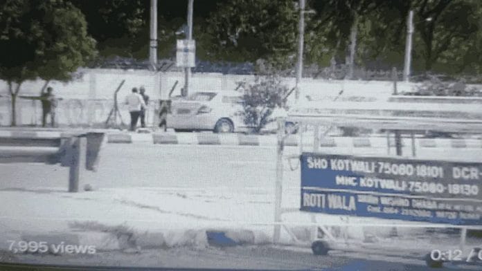 Screengrab of visuals from outside Bathinda Military Station | Twitter/@ANI/File photo