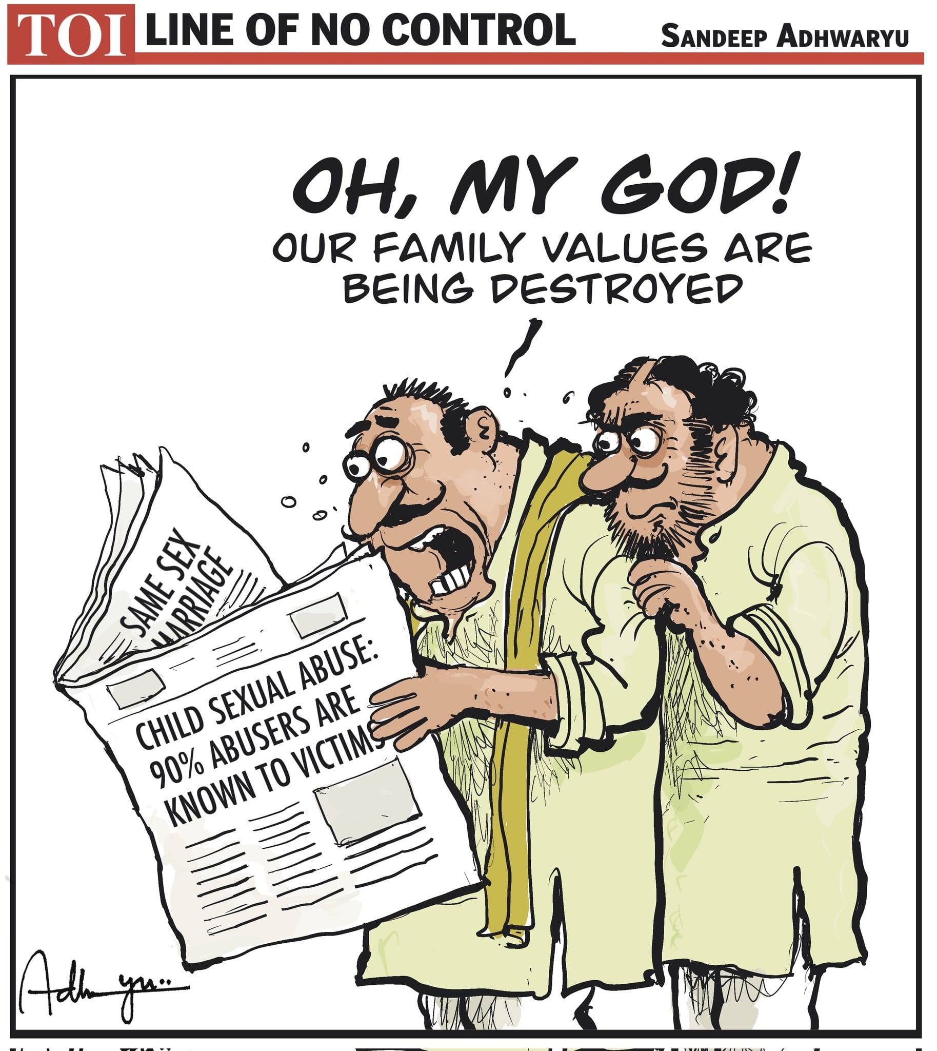 Sandeep Adhwaryu | via @CartoonistSan