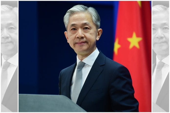 Chinese foreign ministry spokesperson Wang Wenbi also spoke on other issues including US intelligence leaks and Russia-Ukraine war | Pic courtesy: Chinese foreign ministry