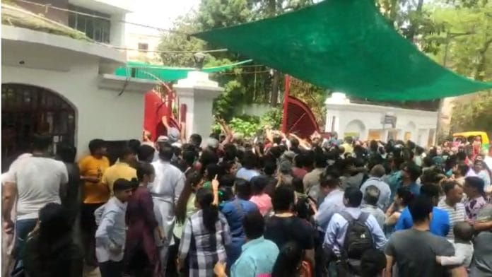 Chaotic scenes at the Indian School in South Delhi after the school received a bomb threat on email | By special arrangement