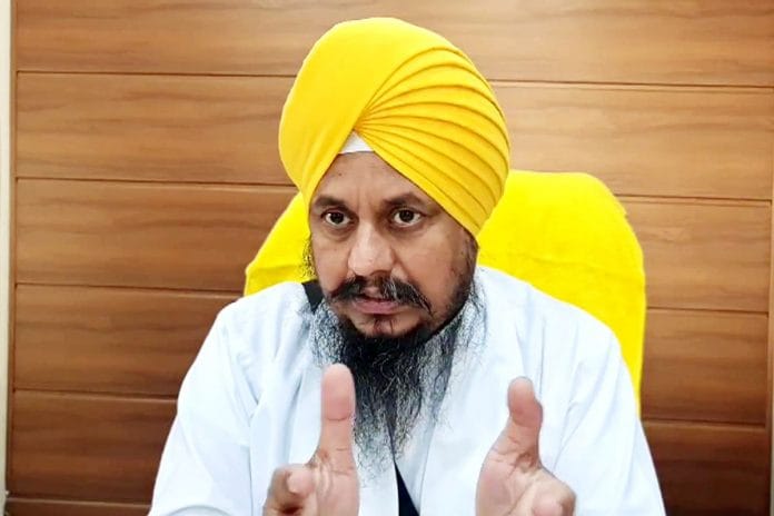 A file photo of Giani Harpreet Singh, Jathedar of the Akal Takht | Photo: ANI