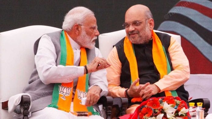 Prime Minister Narendra Modi with Amit Shah file Photos by Praveen Jain | ThePrint