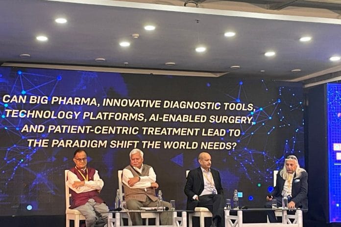 From Left: Ajay Kumar Sood, RS Sharma, Anand Kiran and Sanjoy Roy at the ‘Be Inspired: Festival of Ideas event at Delhi’s IIC | Photo: Gaurvi Narang, ThePrint