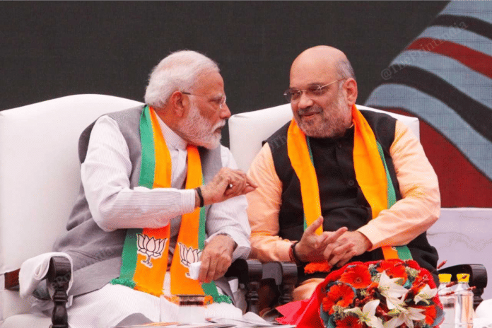 Prime Minister Narendra Modi with Amit Shah file Photos by Praveen Jain | ThePrint