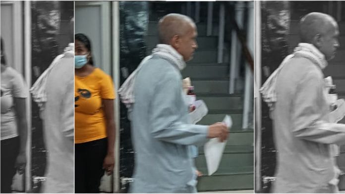 Chandigarh health secretary Yashpal Garg, disguised as a common man, at the Government Multi-Speciality Hospital (GMSH) in Sector 32 | Pic courtesy: Chandigarh administration