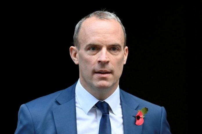 British Deputy Prime Minister and Justice Secretary Dominic Raab