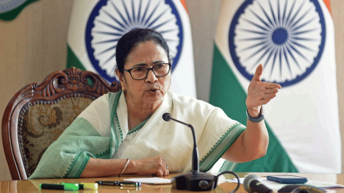 West Bengal Chief Minister Mamata Banerjee addresses a press conference at Nabanna in Howrah on Wednesday | ANI