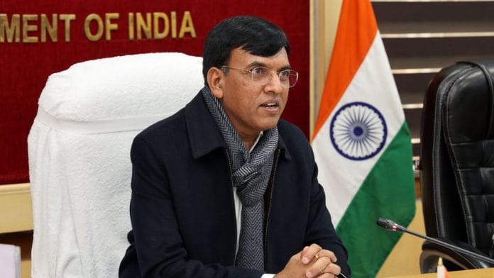 File photo of Mansukh Mandaviya | ANI