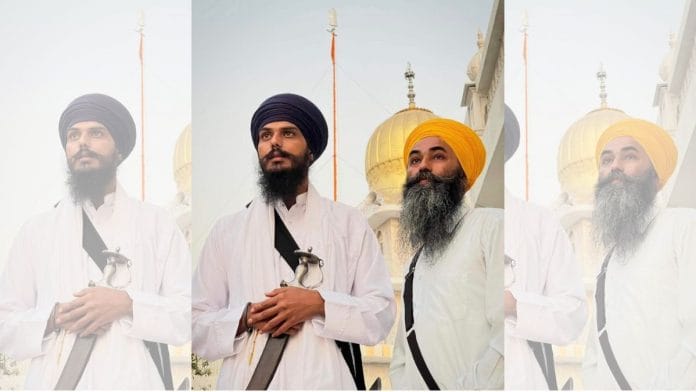 Amritpal Singh (left) with Papalpreet Singh | Facebook