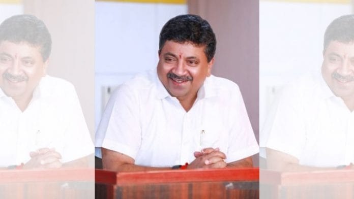 File photo of P Thiaga Rajan | Twitter | @ptrmadurai