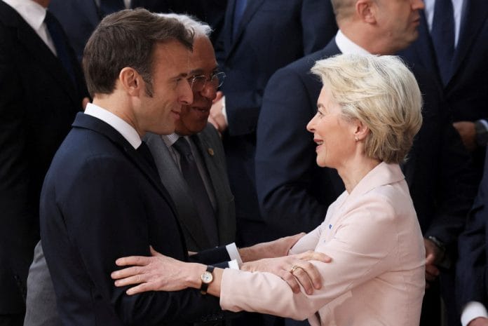 European Commission President Ursula von der Leyen and France's President Emmanuel Macron attend the European leaders summit in Brussels | Reuters file photo