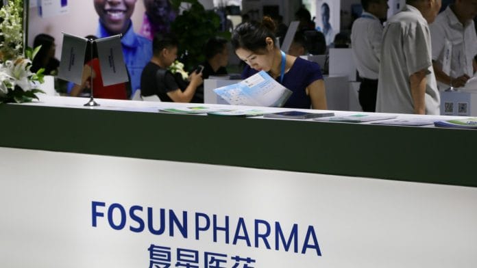 A booth of Shanghai Fosun Pharmaceutical Group Co Ltd is seen at a medical instruments and equipment expo in Beijing, China | Reuters file photo