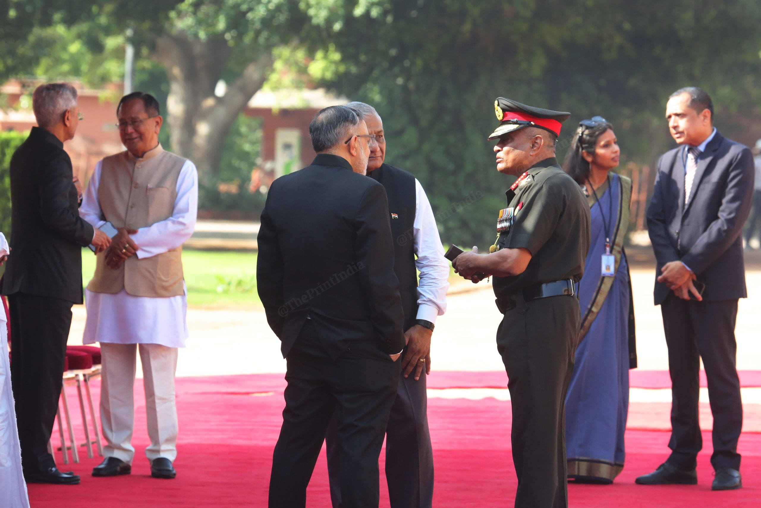 All Rashtrapati Bhavan everyone gather for the ceremonial reception | Photo: Praveen Jain | ThePrint