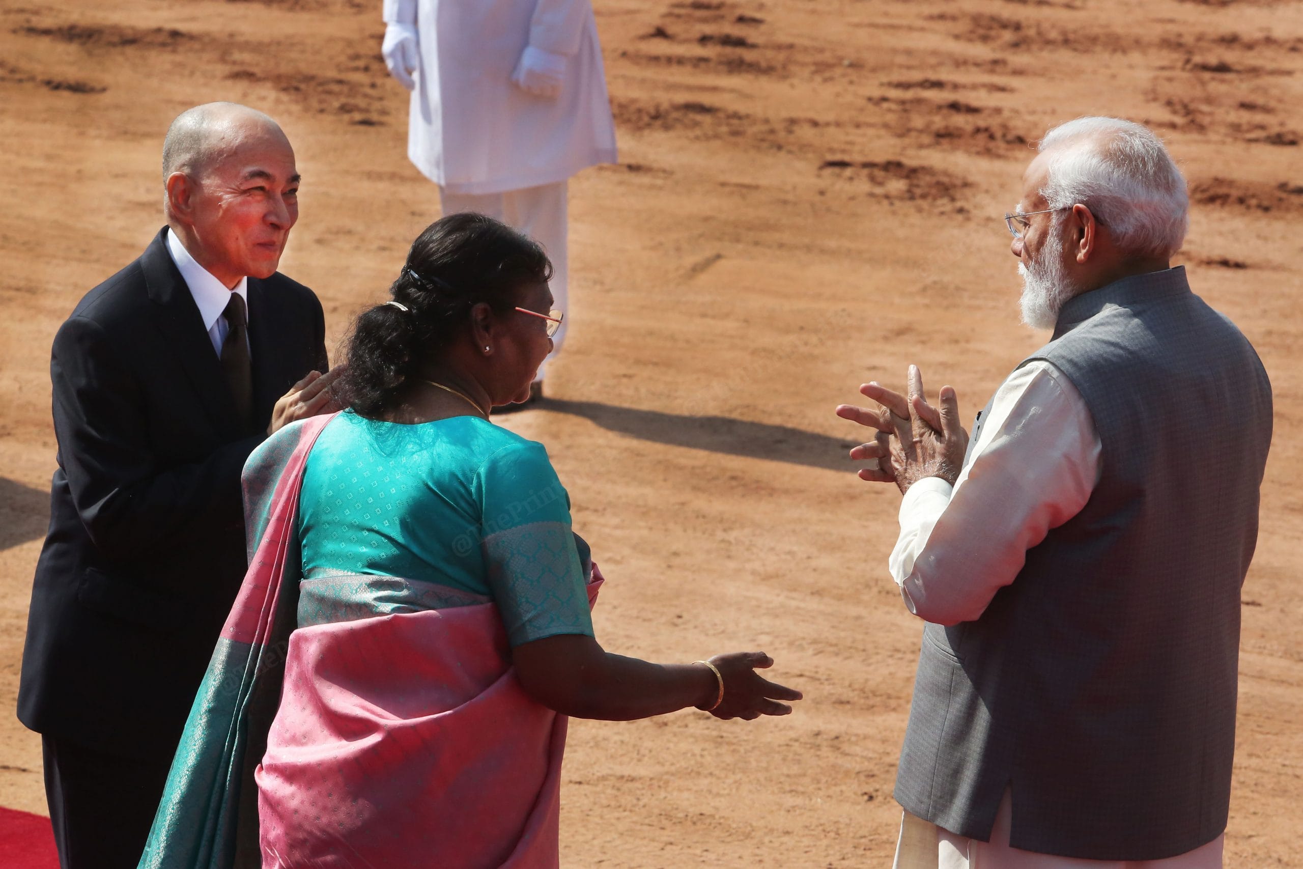 President Murmu welcomes Cambodian King Sihamoni | Photo: Praveen Jain | ThePrint