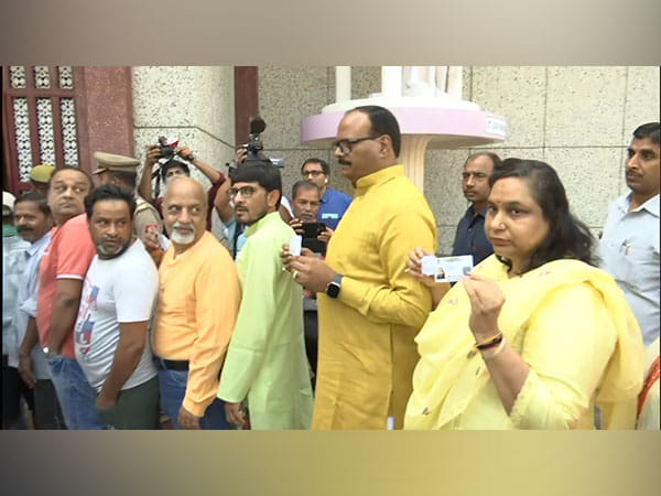 UP urban body elections: Deputy CM Brajesh Pathak casts his vote in Lucknow