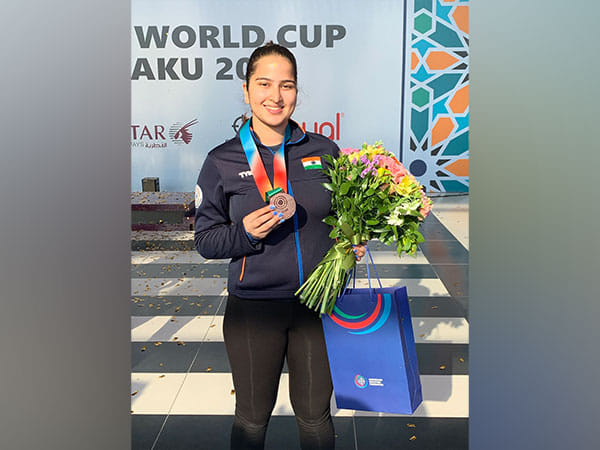 ISSF World Cup Baku: Rhythm Sangwan clinches bronze in women's 10 m air pistol