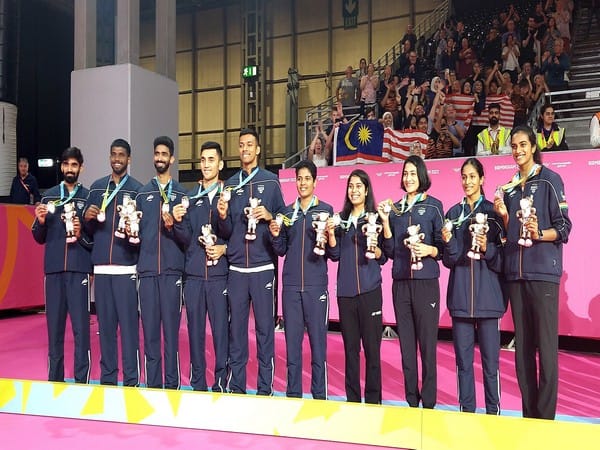 India's 23-member badminton team on its way to Suzhou, China, for Sudirman Cup finals