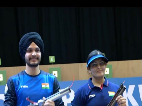 ISSF World Cup Baku: India's Divya Subbaraju Thadigol, Sarabjot Singh strike gold medal in 10m air pistol mixed team