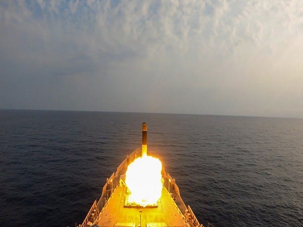 Indian Navy's newest guided missile destroyer INS Mormugao hits 'bulls eye'
