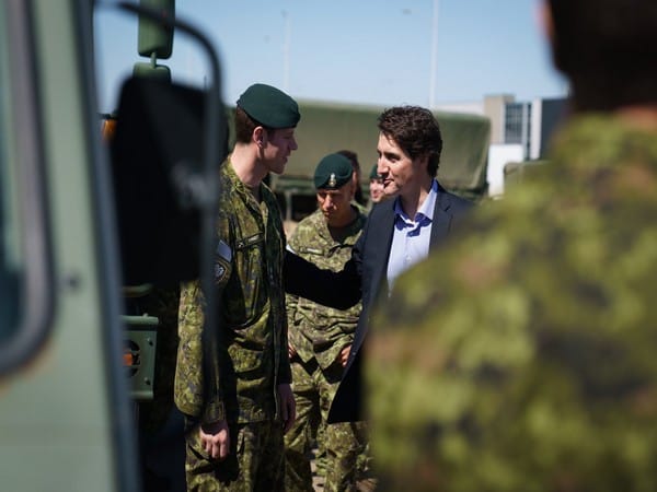 Canada PM Trudeau visits military personnel fighting Alberta wildfires