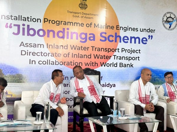Assam Minister Parimal Suklabaidya attends installation programme of Marine engines under Jibondinga scheme