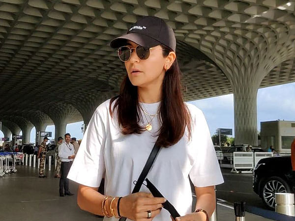Anushka Sharma leaves for France, papped at Mumbai airport