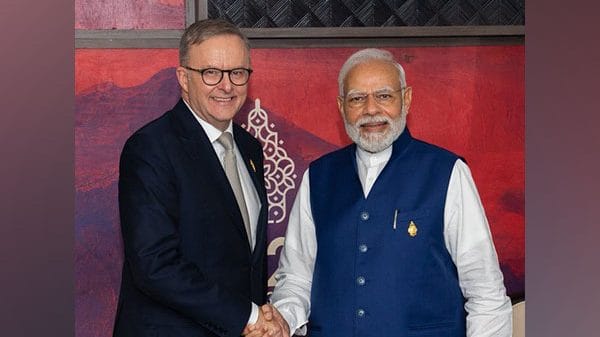 Australian PM Anthony Albanese and PM Narendra Modi. (Photo- ANI)