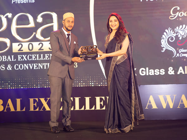 A.K Glass & Aluminium Works Receives the Most Prestigious Global Excellence Award 2023 for the Most Trusted Interior Solution Provider in Telangana