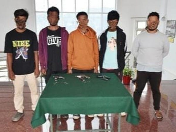 Five Kangleipak Communist Party- People's War Group cadres surrender before security forces in Manipur