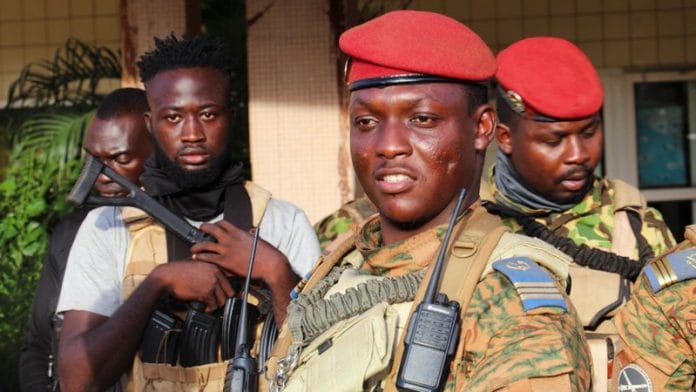 Burkina Faso's new military leader Ibrahim Traore is escorted by soldiers in Ouagadougou, Burkina Faso | File Photo: Reuters