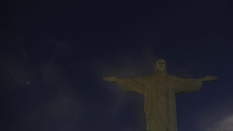 Lights turned off at Rio’s Christ The Redeemer in support of Brazilian soccer player Vinicius Jr