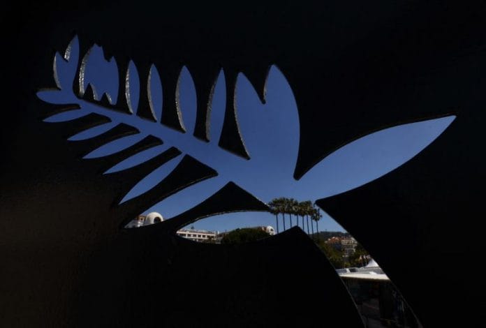 View of a Palme d'Or symbol cutout at the Festival Palace on the eve of the opening ceremony of the film festival on 15 May | Photo: Reuters