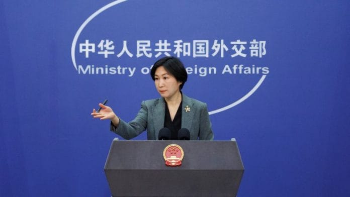 Chinese Foreign Ministry Spokesperson Mao Ning attends a news conference in Beijing | File Photo: Reuters