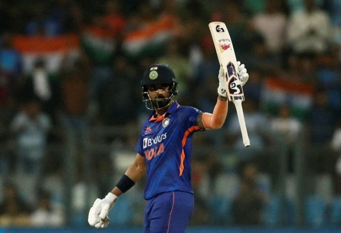 KL Rahul celebrates reaching his half-century | Reuters file photo