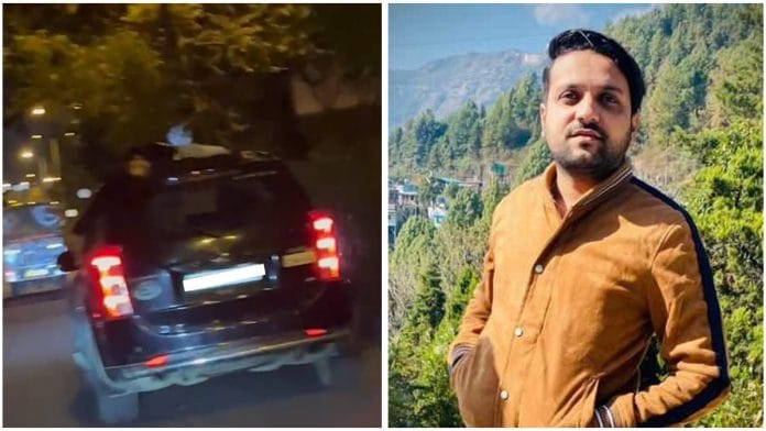 Still from video of incident (L) & file photo of victim Deepanshu Verma | By special arrangement