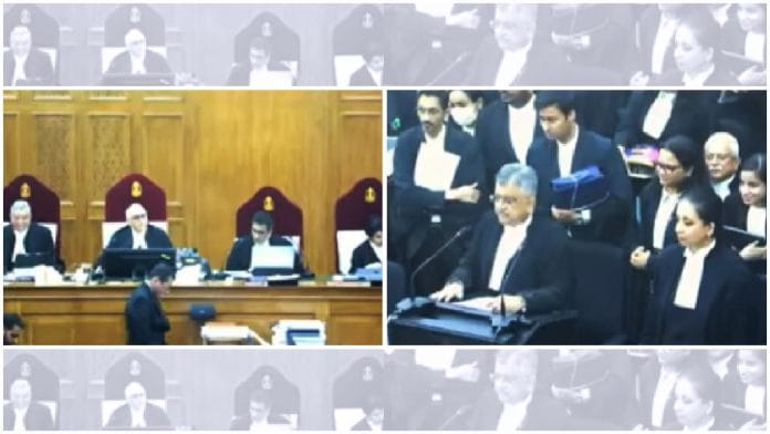A constitution bench of the Supreme Court hears a batch of petitions seeking legalisation of same-sex marriage | Credit: YouTube