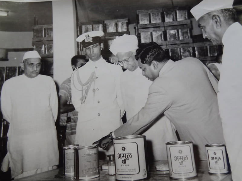 President S Radhakrishnan visiting the Amul plant
