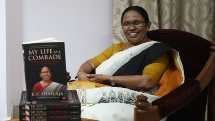 CPM MLA and former Kerala health minister KK Shailaja | Photo: ThePrint/Debayan Dutta