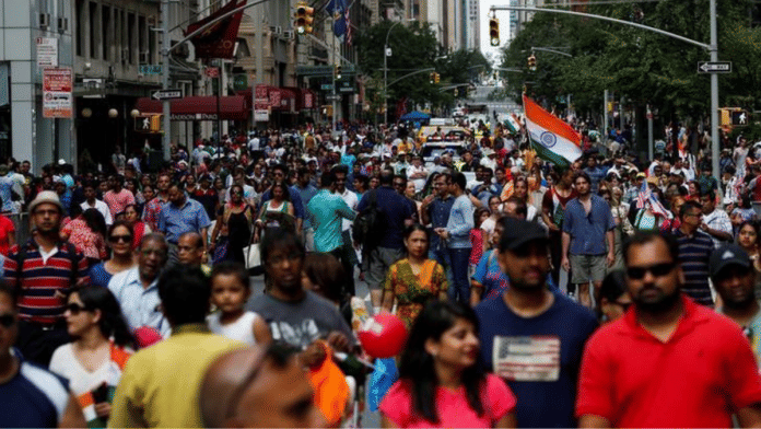 Indians at a rally in New York | Reuters