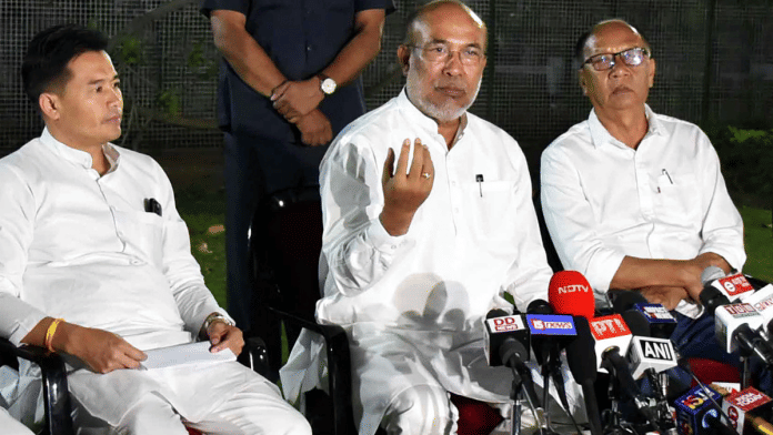 File photo of Manipur Chief Minister N. Biren Singh | ANI