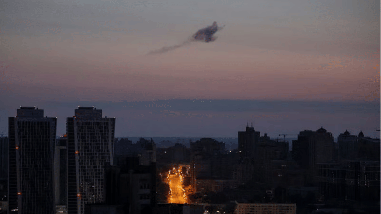 Russia unleashes largest drone attack on Ukrainian capital, crowds mark Kyiv Day