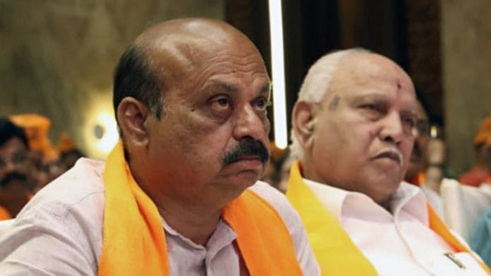 File photo of Basavaraj Bommai and BS Yediyurappa | ANI