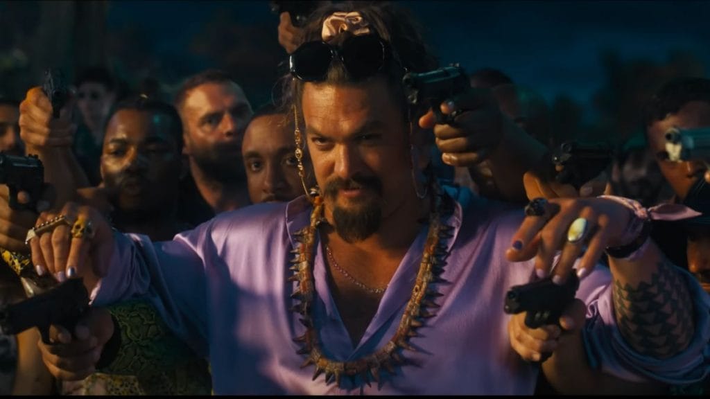 Momoa plays Dante, this instalment’s villain | YouTube screenshot