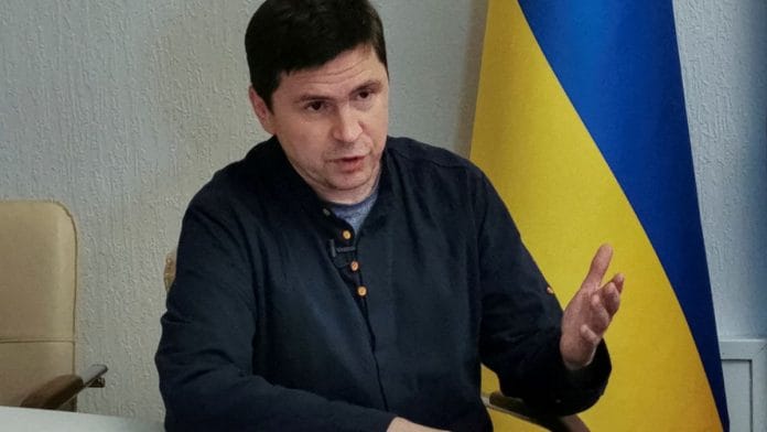 File photo of Mykhailo Podolyak, a political adviser to Ukraine's President Volodymyr Zelenskiy | Reuters/Sergiy Voloshyn