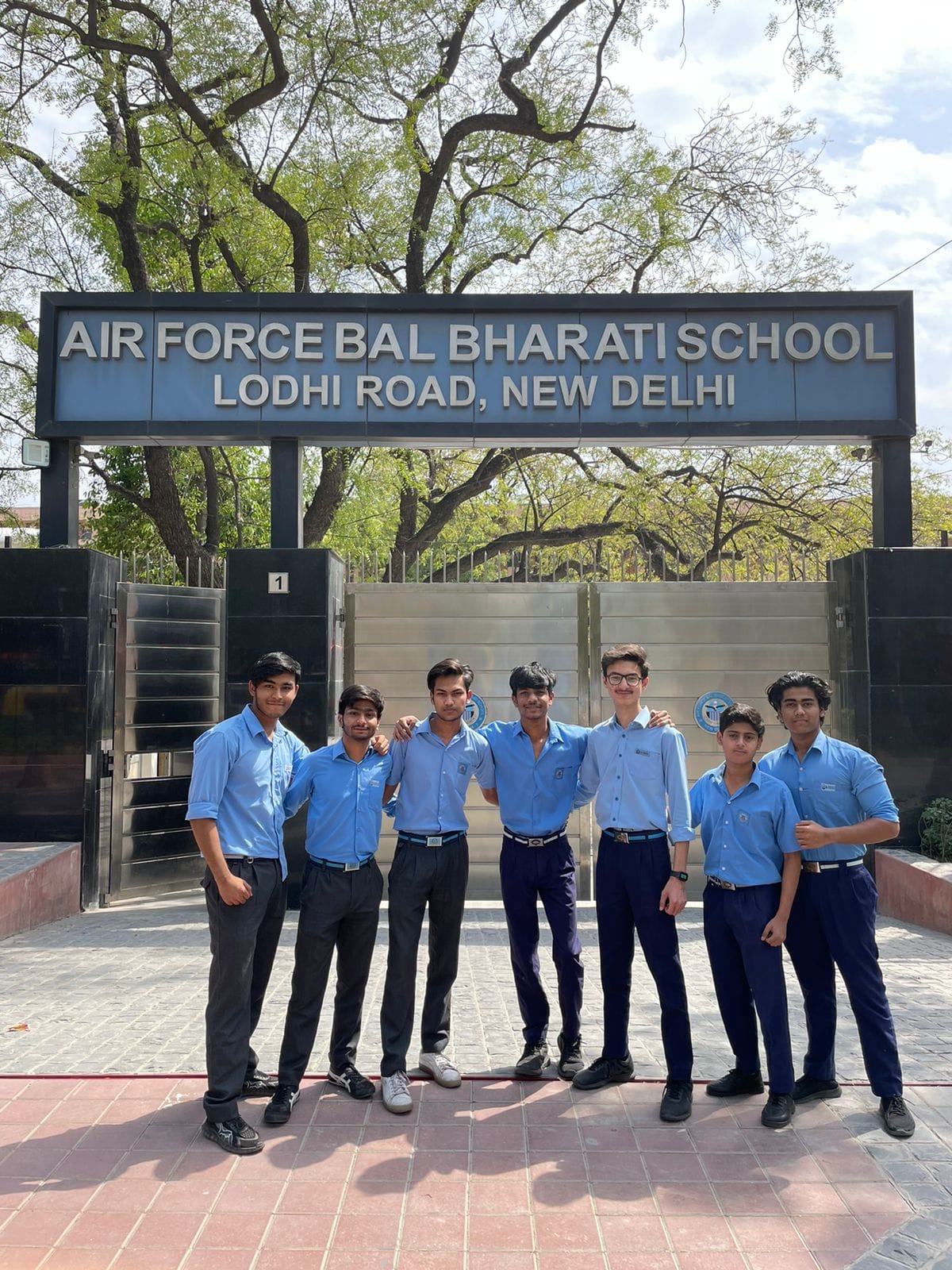 Mohammad Hanzala with his classmates | By special arrangement