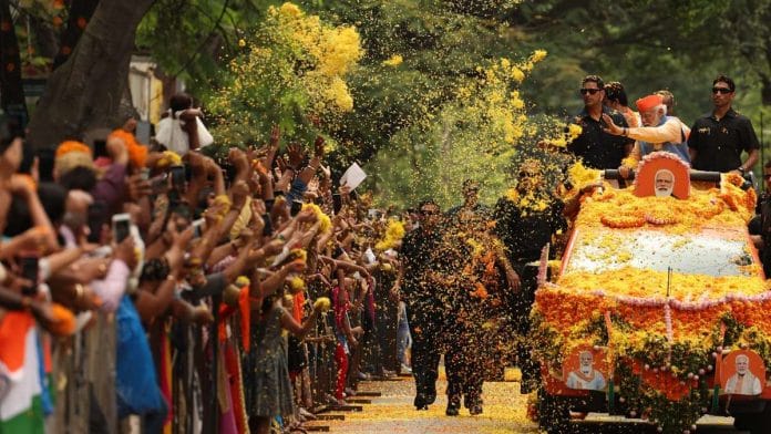 Modi campaigning in Bengaluru