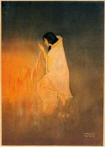 Sati, Nandalal Bose, c. 1943 | Image courtesy of WikiArt