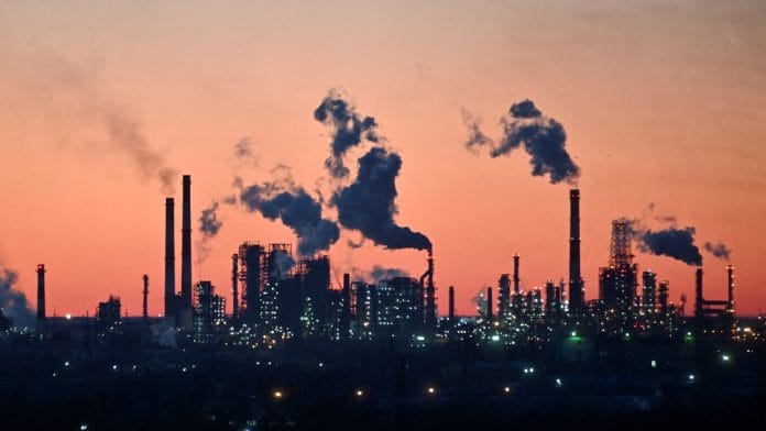 A general view shows a local oil refinery during sunset in Omsk, Russia | Reuters/Alexey Malgavko