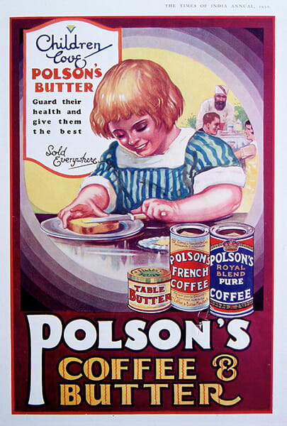 Polson, the premier butter brand in the 1950s