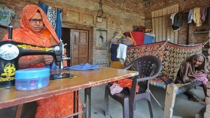 Ankur Saroj's mother and grandmother at their Pratapgarh house | Photo: Praveen Jain | ThePrint